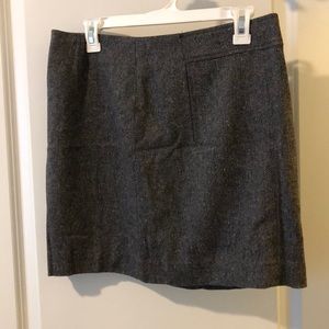 Grey tweed mini skirt
